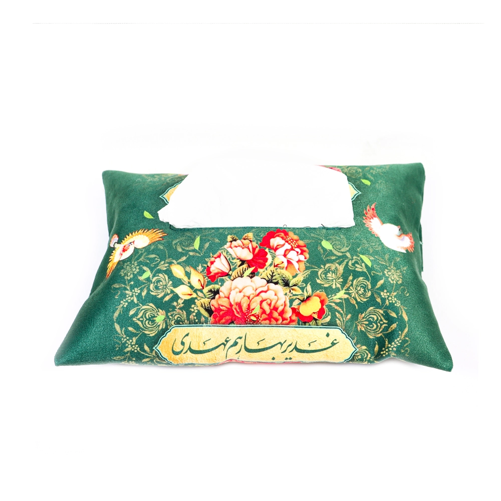 کاور دستمال کاغذی مخمل غدیر بهار هم عهدی کد 1075 کاور دستمال کاغذی مخمل غدیر بهار هم عهدی کد 1075