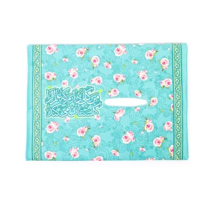 کاور دستمال کاغذی نیمه شعبان مخمل من گلی دارم کد 0306