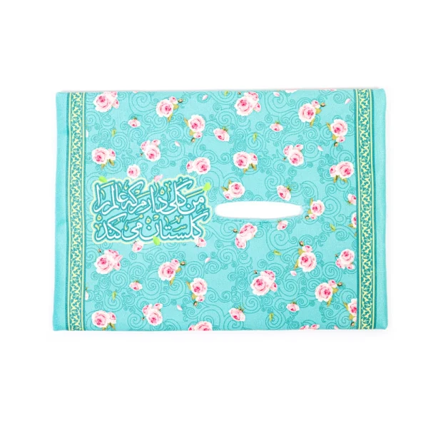 کاور دستمال کاغذی نیمه شعبان مخمل من گلی دارم کد 0306