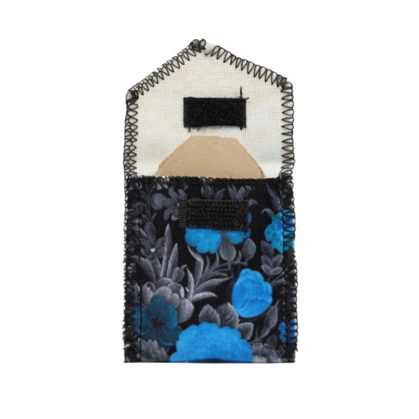 جامهری مخمل الصلاه عمود الدین تیره گلدار کد 0054