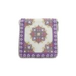 جامهری مخمل زیپ دار اسلیمی بنفش کد 0059