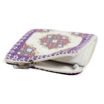 جامهری مخمل زیپ دار اسلیمی بنفش کد 0059