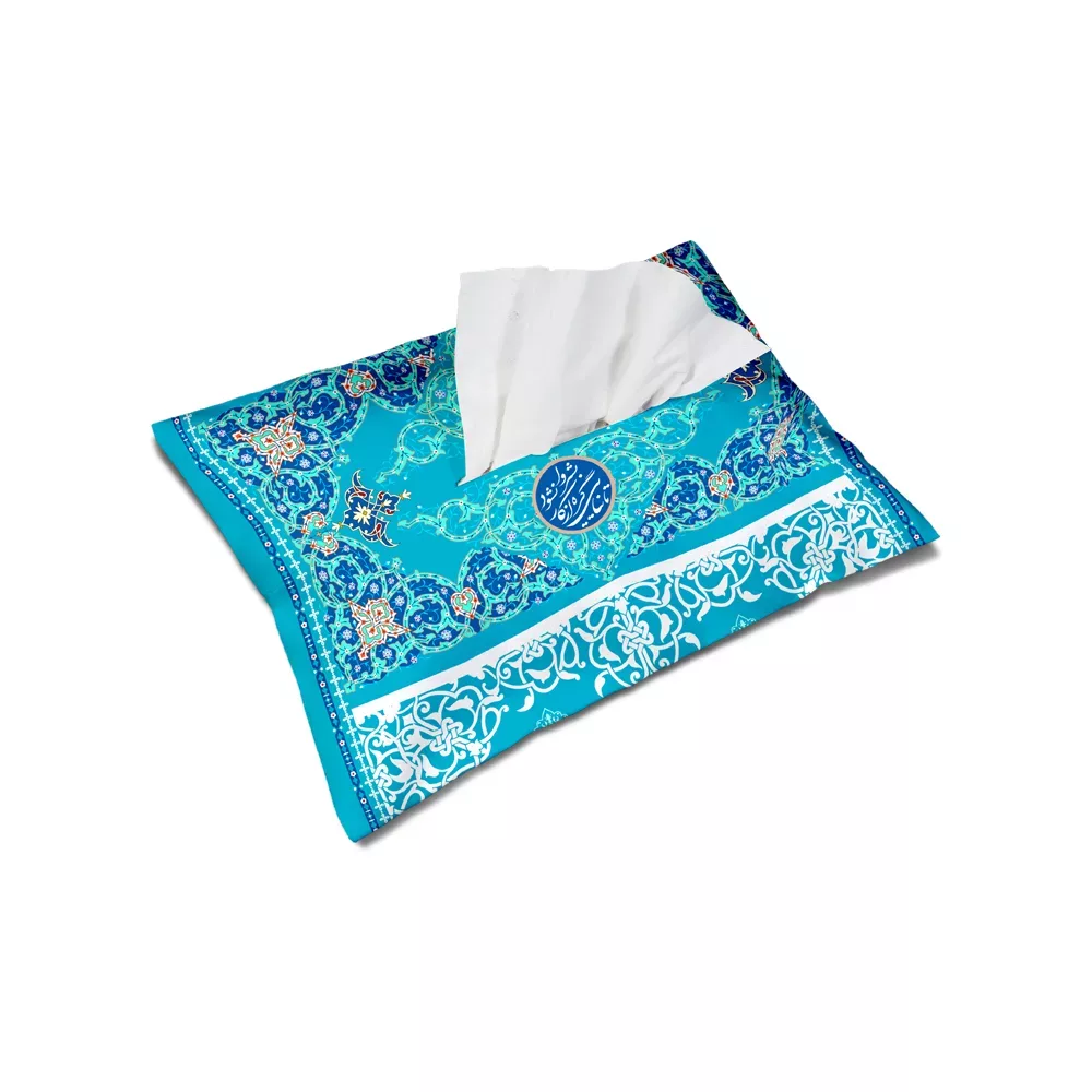 Mid-Shaban Velvet Napkin Cover with Ni'ai Knot Code 0304 کاور دستمال کاغذی نیمه شعبان مخمل تا نیایی گره