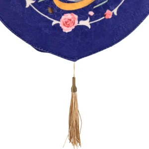 کتیبه مخمل یا علی بن ابی طالب زمینه آبی