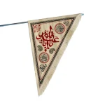 پرچم دورو محرم مخمل یا ابا عبدالله