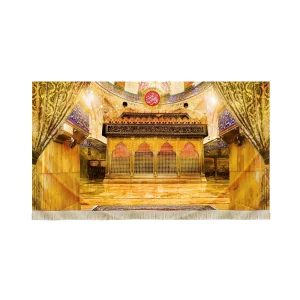 کتیبه تصویری محرم مخمل ضریح حضرت عباس