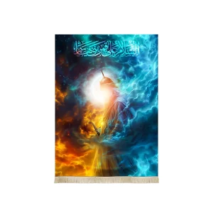 کتیبه تصویری محرم مخمل السلام علی قمر بنی هاشم