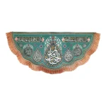 کتیبه نیمه شعبان مخمل یا صاحب الزمان السلام علیک یا سفینه النجاه زمینه سبز