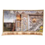 کتیبه تصویری مخمل با شعار تنگه دلم برای انگور ضریحت