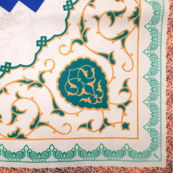 کتیبه نیمه شعبان مخمل با شعار یا مولای یا صاحب الزمان دعای فرج زمینه کرم