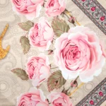 کتیبه نیمه شعبان لوزی پاناما با شعار یا قائم آل محمد زمینه کرم