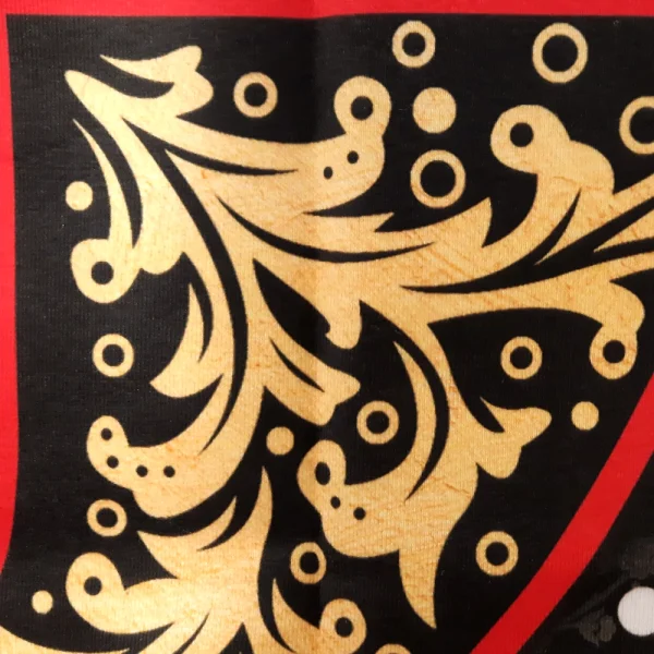 کتیبه محرم پاناما با شعار یا رقیه الشهیده دعای سلامتی امام زمان و 4 سلام زیارت عاشورا