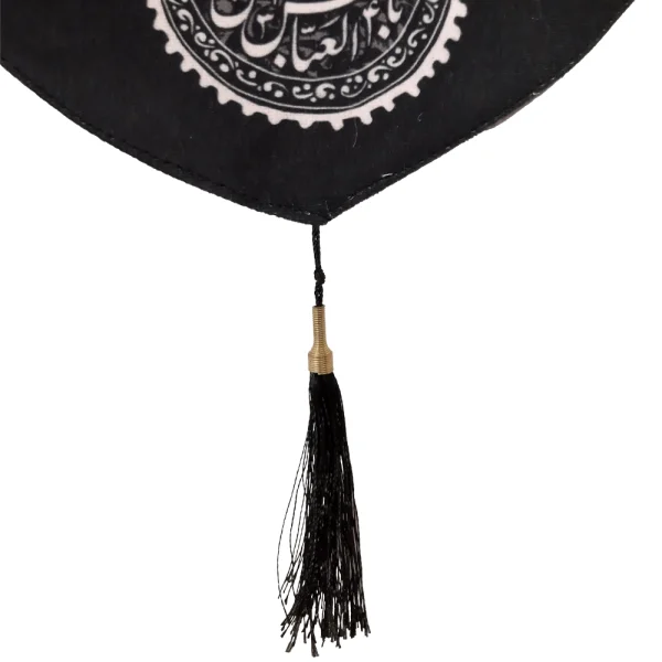 کتیبه محرم مخمل چهار سلام زیارت عاشورا زمینه مشکی