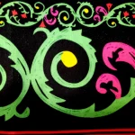 کتیبه سردری محرم مخمل این خانه عزادار حسین است