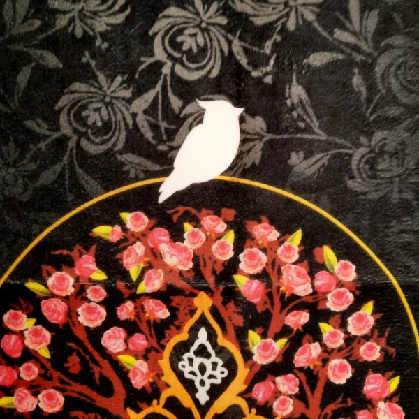 کتیبه محرم مخمل با شعار لبیک ثار الله