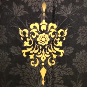 کتیبه محرم پاناما باشعار یااباعبد الله الحسین علیه السلام طرح شمسه