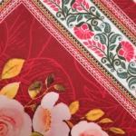 کتیبه نیمه شعبان لوزی مخمل با شعار سلام یا قائم آل محمد زمینه قرمز