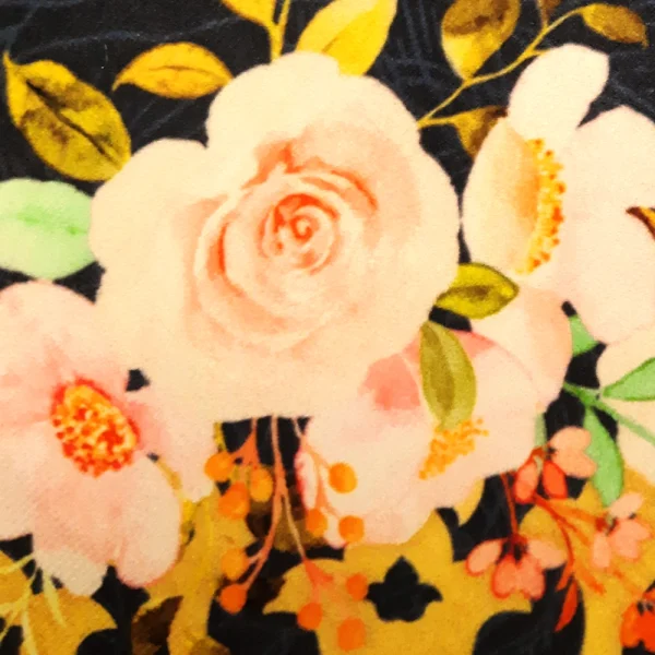 کتیبه نیمه شعبان لوزی مخمل با شعار یا قائم آل محمد زمینه سورمه ای