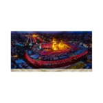 کتیبه محرم مخمل تصویری حرم امام حسین