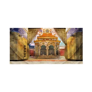 کتیبه تصویری محرم مخمل ضریح امام حسین