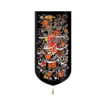 کتیبه مخمل با شعار السلام علیک یا علی ابن الحسین زین العابدین زمینه گلدارعمودی تک عددی