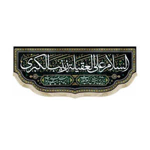 کتیبه محرم مخمل السلام علی العقیله زینب الکبری باز این چه شورش است که در خلق عالم است
