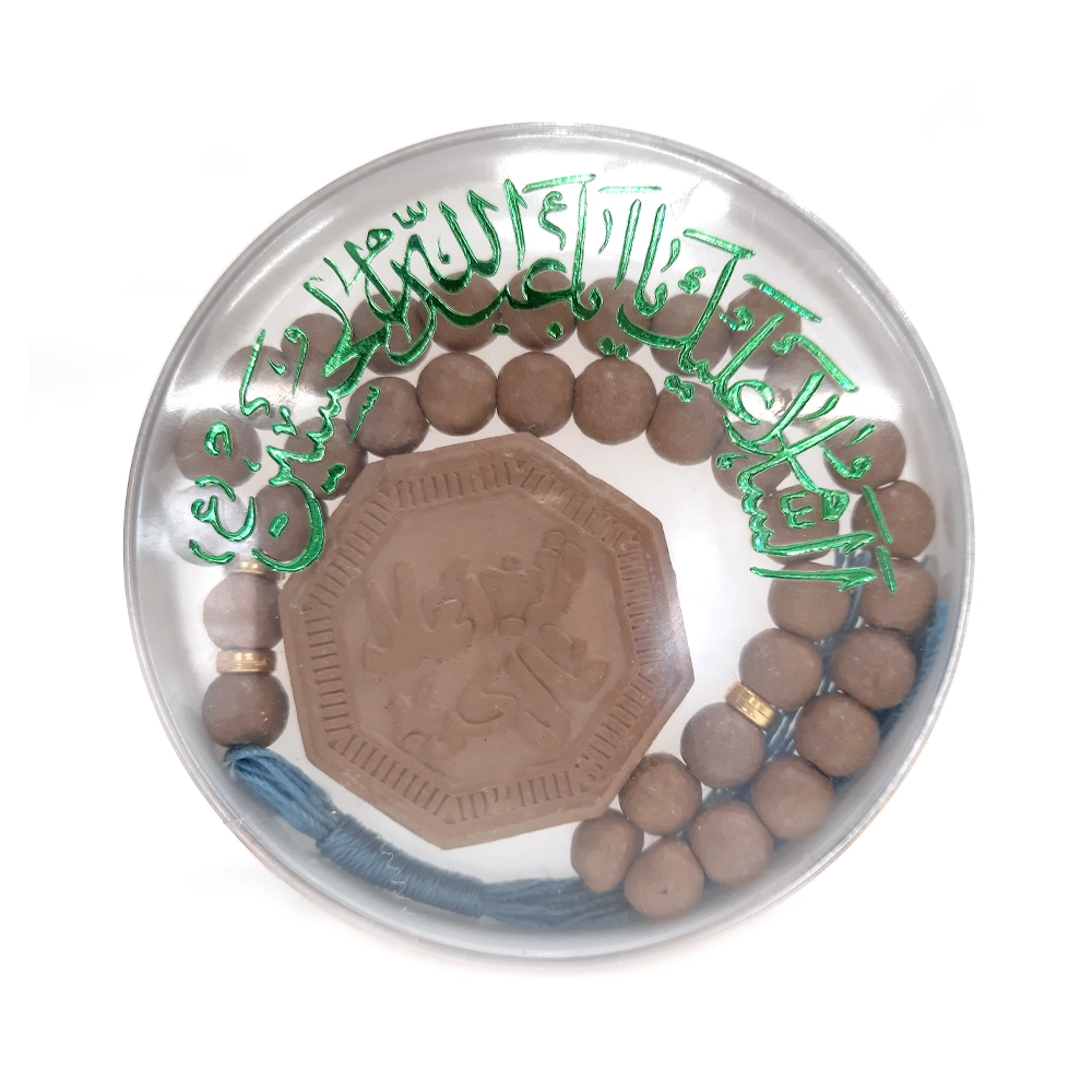 پک مهر و تسبیح باکس طلقی گرد کد 0335