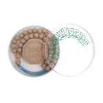 پک مهر و تسبیح باکس طلقی گرد کد 0335