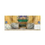کتیبه غدیر مخمل تصویری ایوان طلا حرم امیرالمومنین السلام علیک یا امیر المومنین