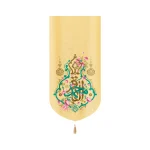 کتیبه مخمل با شعار محمد الباقر زمینه کرم عمودی تک عددی