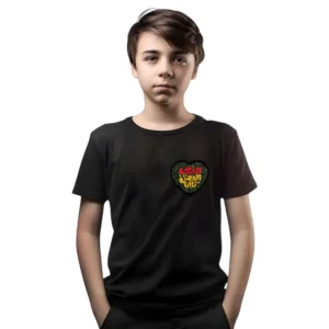 تیشرت محرم کودک یا ابا الفضل العباس طرح قلب مشکی