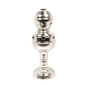 اسپند دودکن زغالی سایز 28 سانتیمتر رنگ نقره ای کد 0439