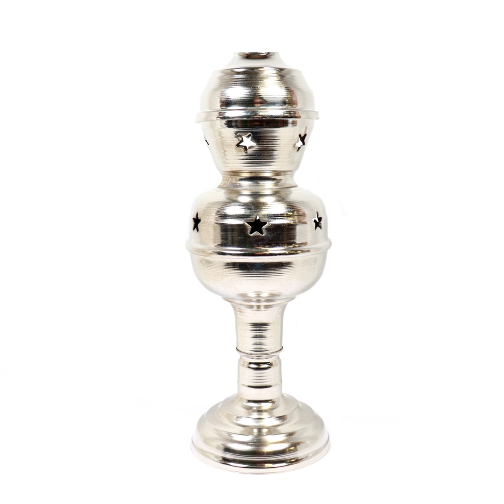 اسپند دودکن زغالی سایز 28 سانتیمتر رنگ نقره ای کد 0439 اسپند دودکن زغالی سایز 28 سانتیمتر رنگ نقره ای کد 0439