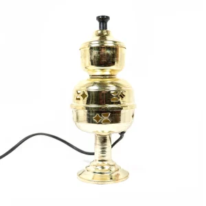 اسپند دودکن برقی سایز 25 سانتیمتر رنگ طلایی کد 0441