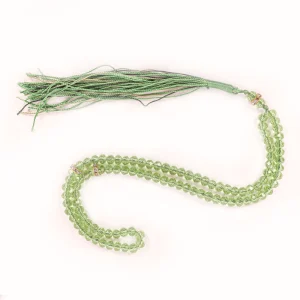 تسبیح کریستال 101 عددی سایز 6 رنگ سبز کد 0380