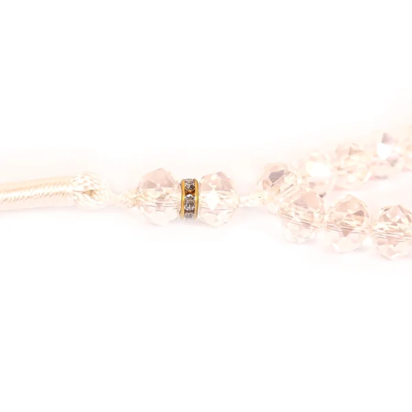 تسبیح کریستال 33 عددی سایز 10 رنگ شیشه ای کد 0378