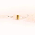 تسبیح کریستال 33 عددی سایز 10 رنگ سفید کد 0377