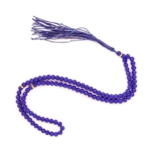 تسبیح 101 عددی دانه طرح سنگی رنگ بنفش کد 0401
