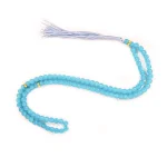 تسبیح 101 عددی دانه طرح سنگی رنگ فیروزه ای کد 0400