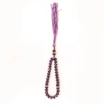 تسبیح کریستال 33 عددی سایز 8 رنگ بنفش کد 0373