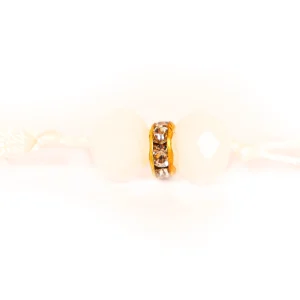 تسبیح کریستال 33 عددی سایز 8 رنگ سفید کد 0370