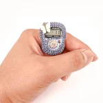 صلوات شمار انگشتی نگینی رنگ آبی کد 0409