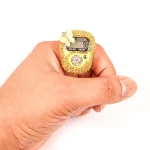 صلوات شمار انگشتی نگینی رنگ زرد کد 0408