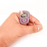 صلوات شمار انگشتی نگینی رنگ بنفش کد 0407