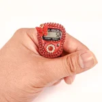 صلوات شمار انگشتی نگینی رنگ قرمز کد 0406