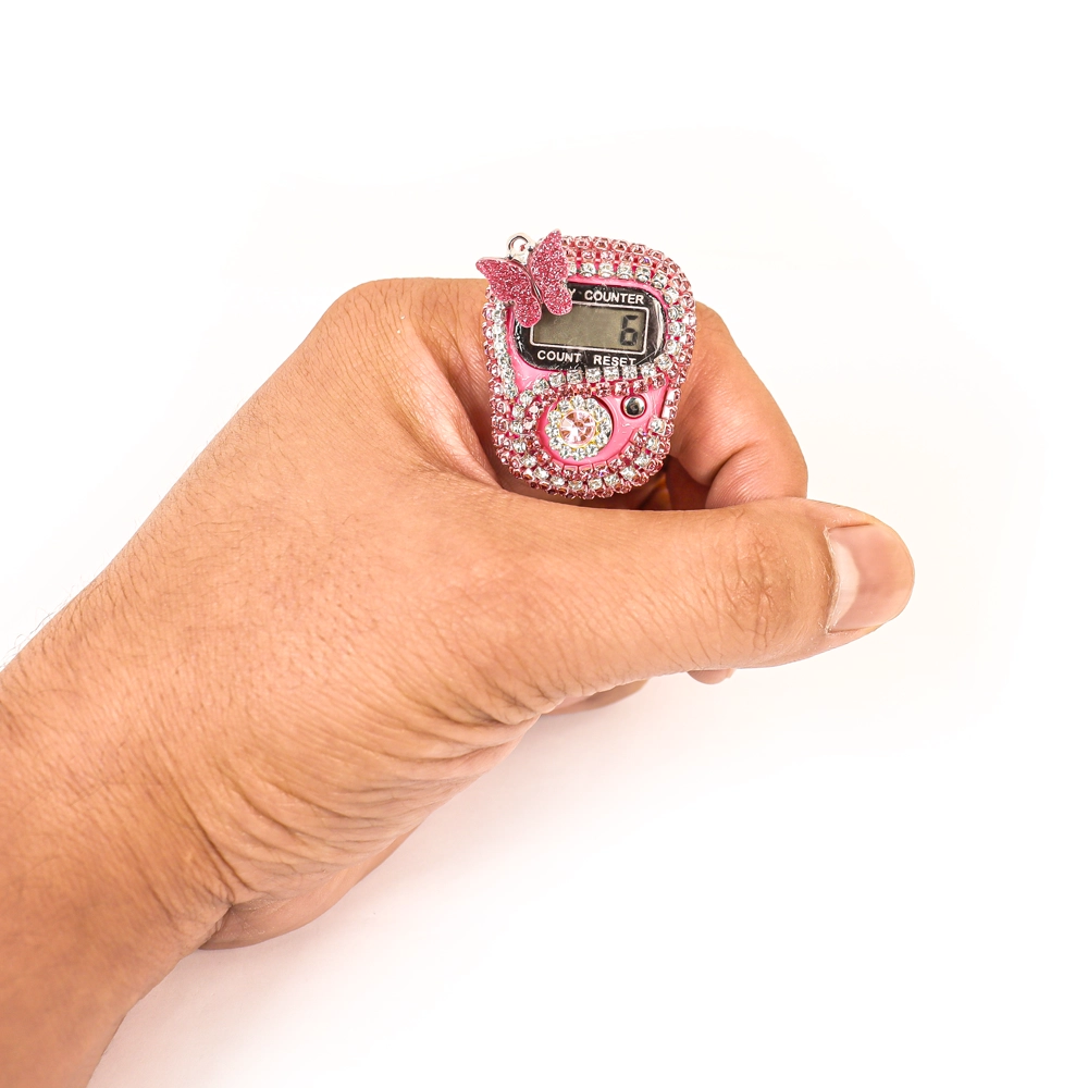 صلوات شمار انگشتی نگینی رنگ صورتی کد 0405 صلوات شمار انگشتی نگینی رنگ صورتی کد 0405