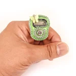 صلوات شمار انگشتی نگینی رنگ سبز روشن کد 0403