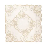 جانماز شکوه دوتیکه نگین دار سایزکوچک رنگ طلایی 24*24 کد 0358