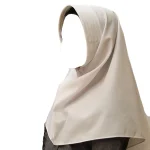 مقنعه ابر دوزی 75 تترون رنگ سفید کد 1525