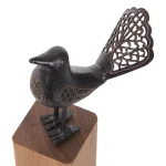 تندیس حدید مرغ علم دم مشبک کد 0535